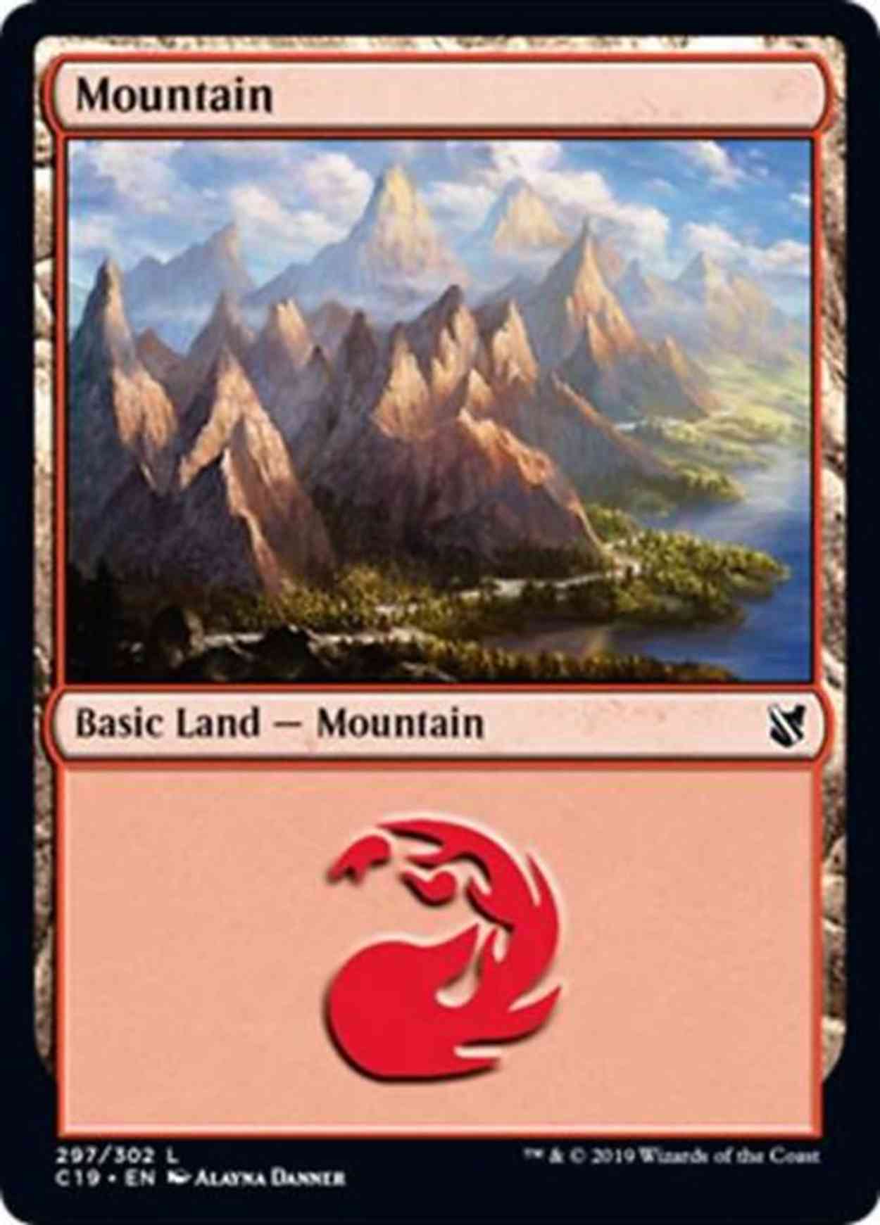 Mountain (297) magic card front