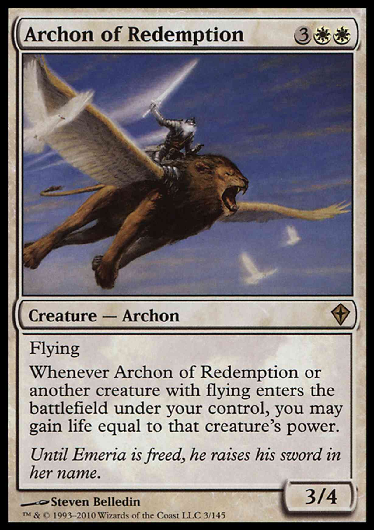 Archon of Redemption magic card front