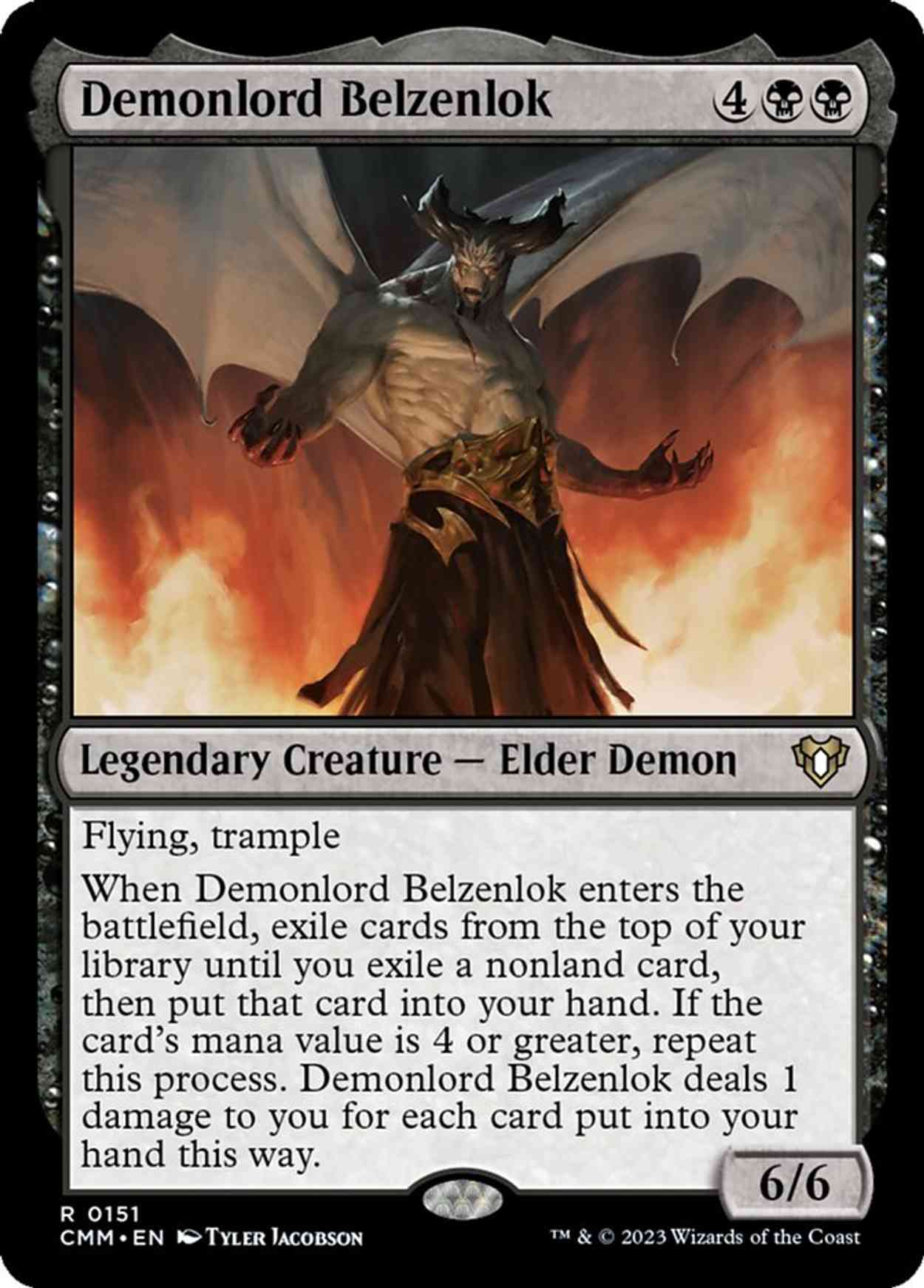 Demonlord Belzenlok magic card front