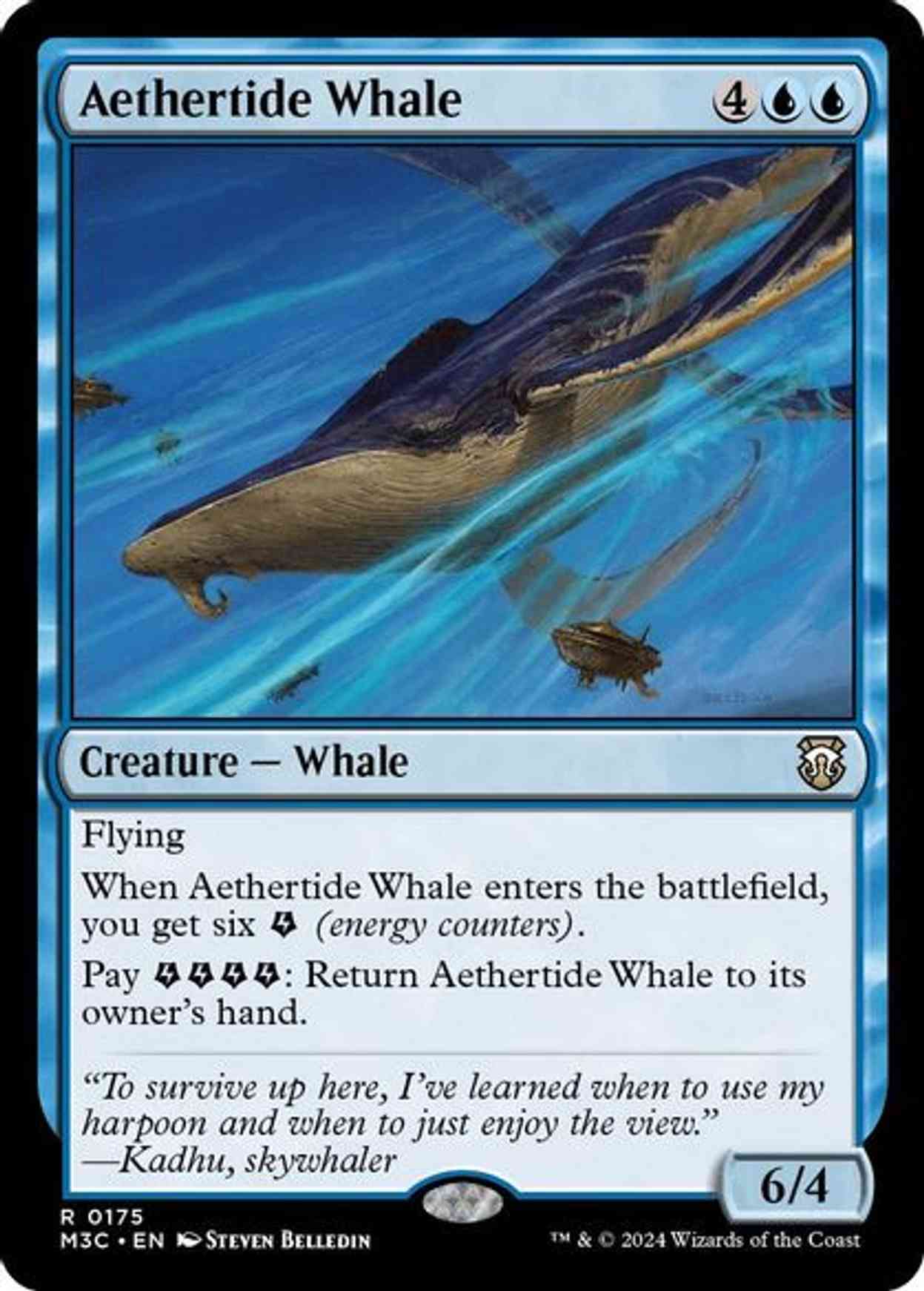 Aethertide Whale (Ripple Foil) magic card front