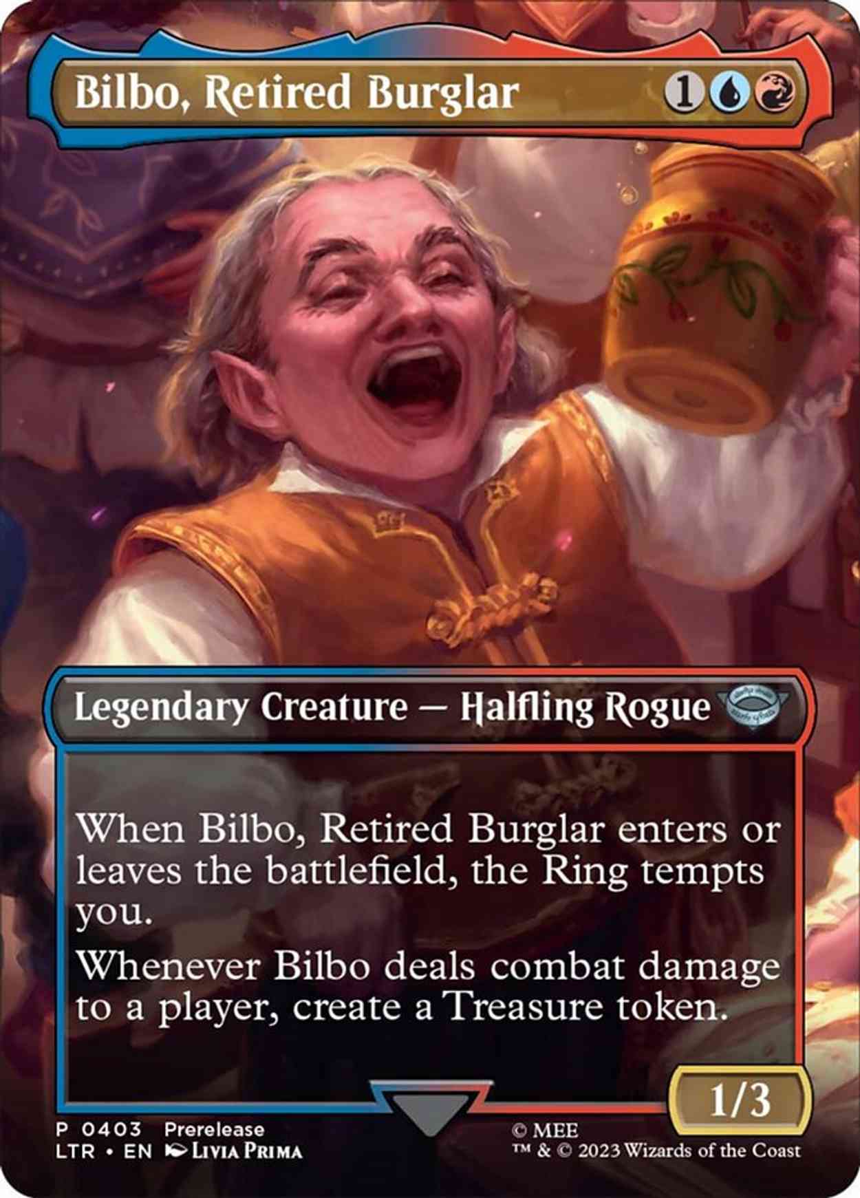 Bilbo, Retired Burglar (Borderless) magic card front