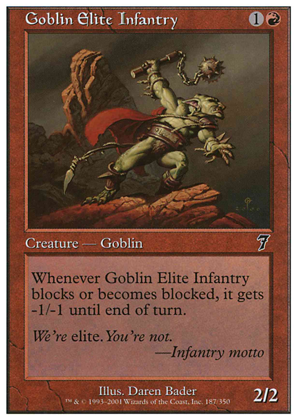 Goblin Elite Infantry magic card front