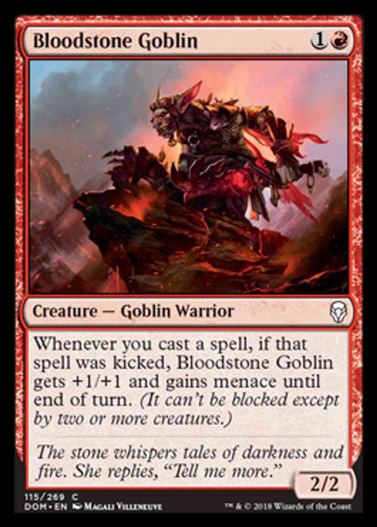 Bloodstone Goblin magic card front