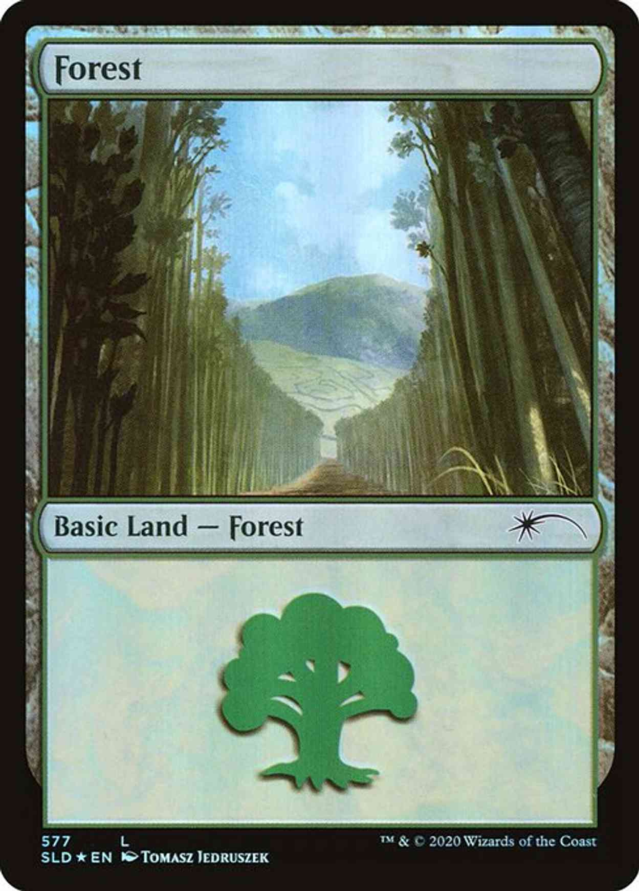 Forest (577) magic card front