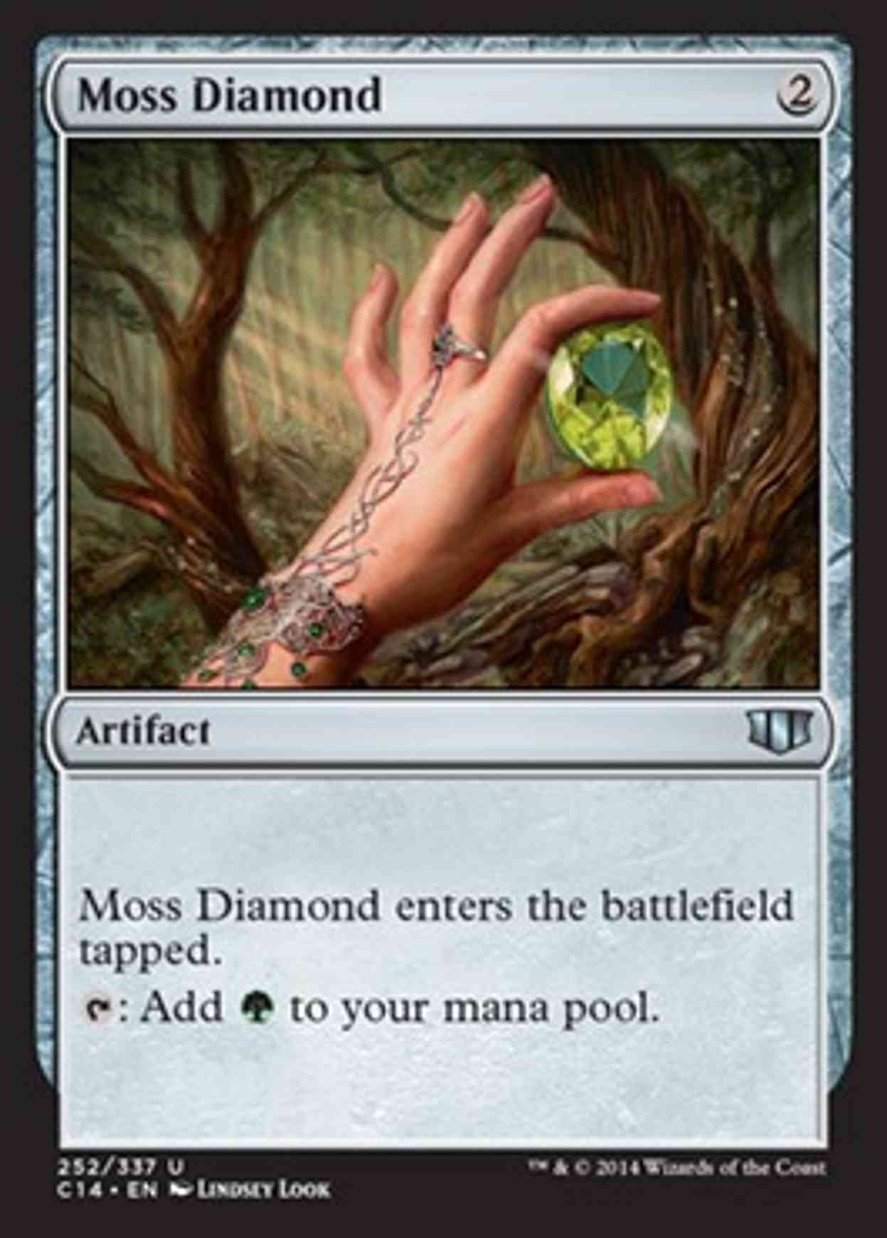Moss Diamond magic card front