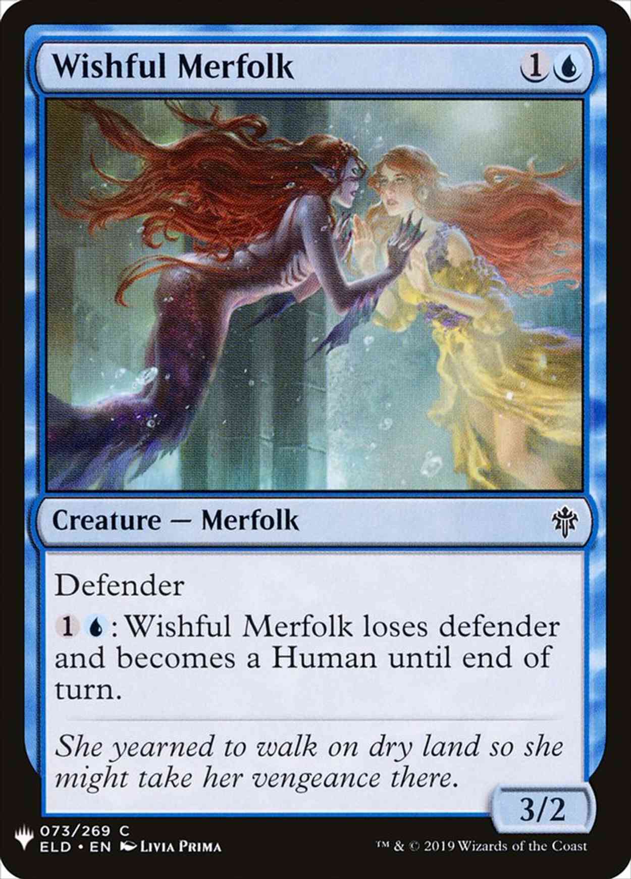 Wishful Merfolk magic card front