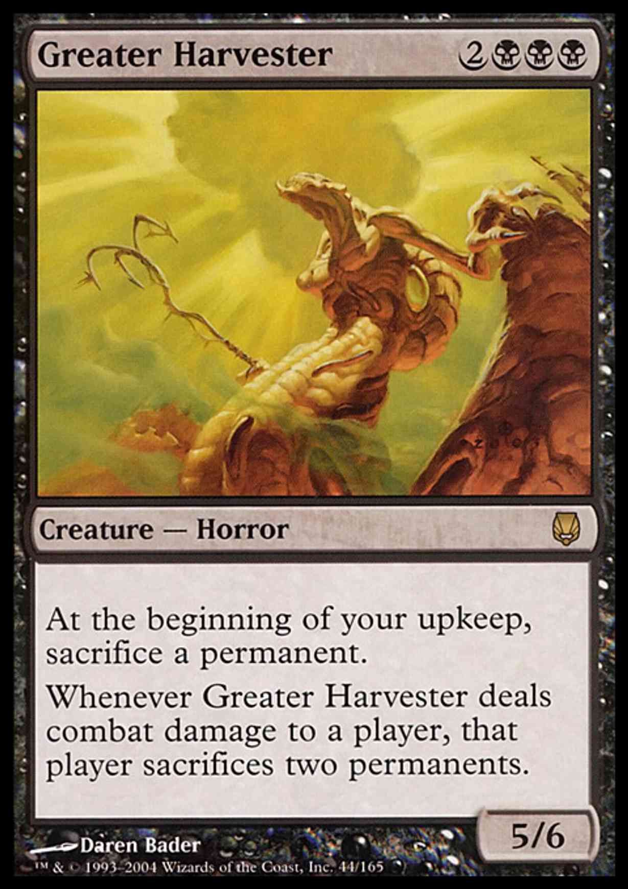 Greater Harvester magic card front