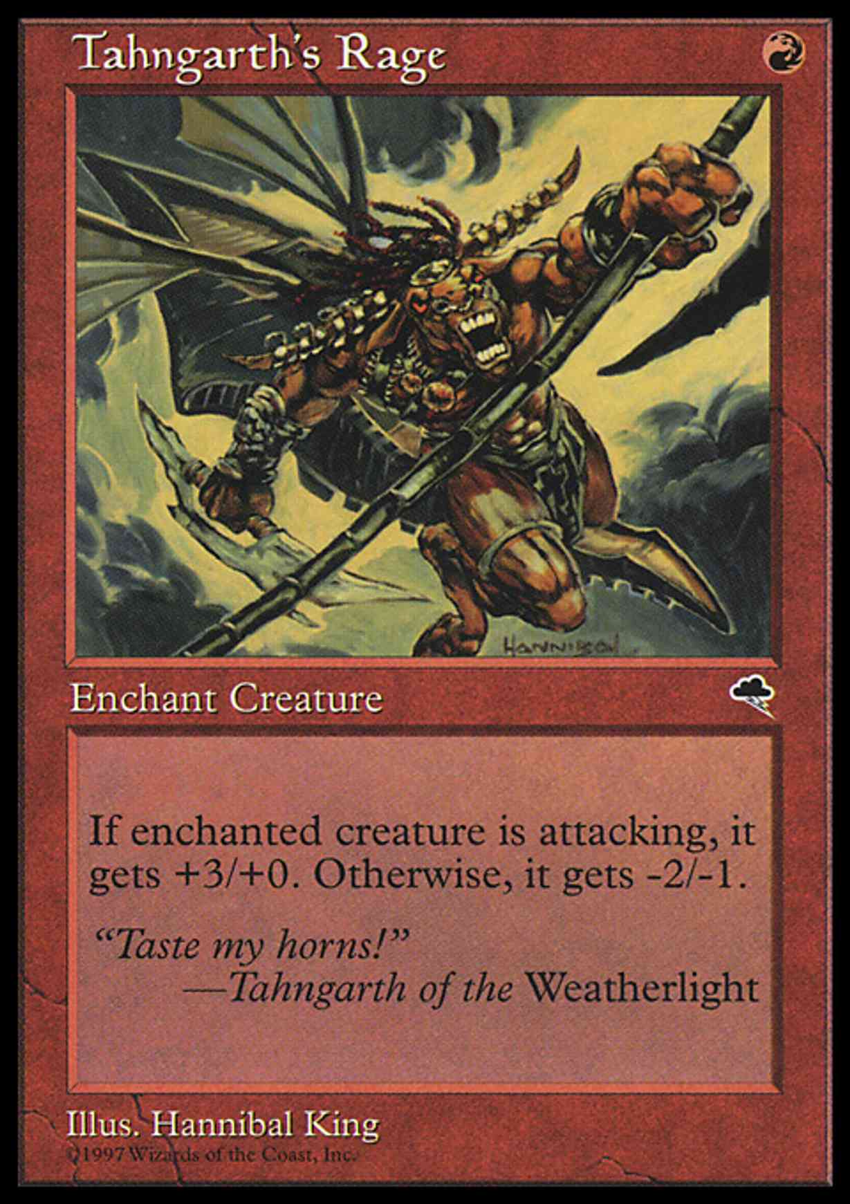 Tahngarth's Rage magic card front