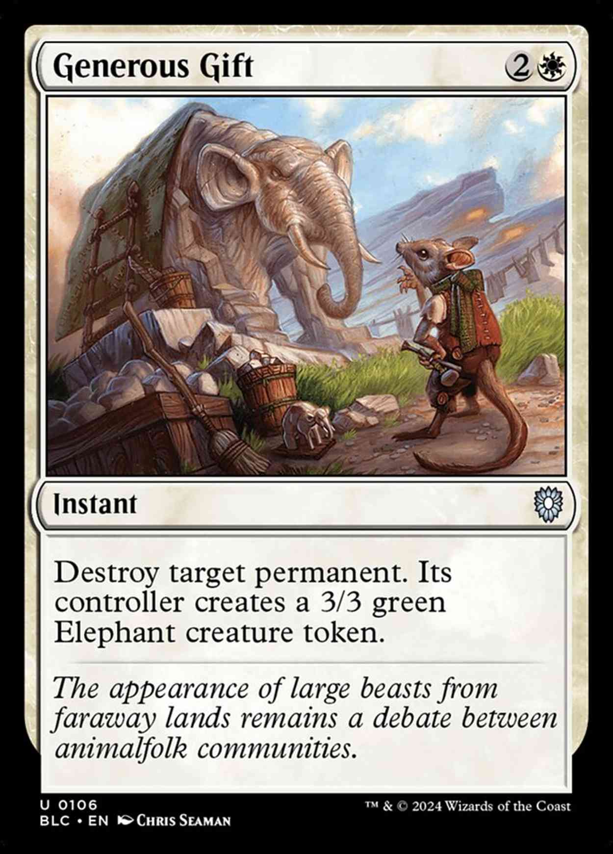 Generous Gift magic card front