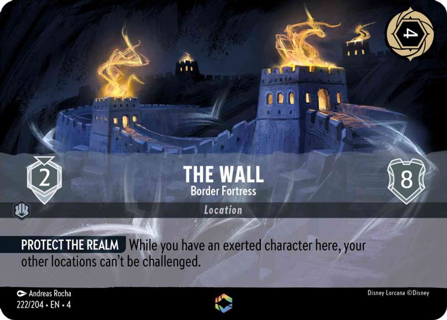 The Wall - Border Fortress (Enchanted) magic card front