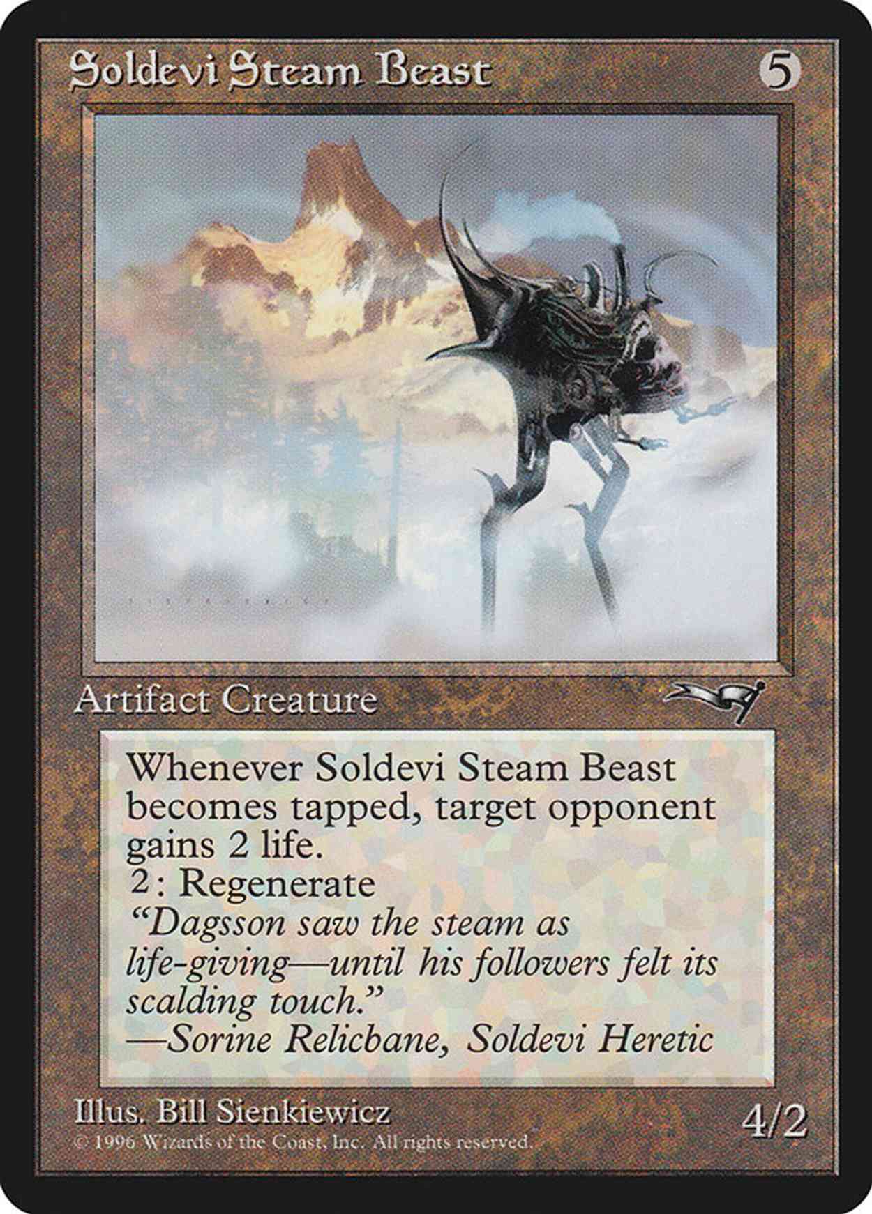 Soldevi Steam Beast magic card front