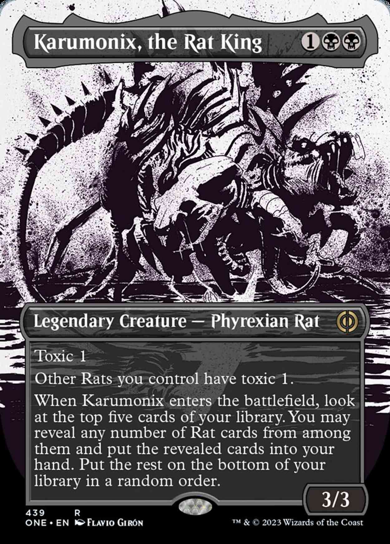 Karumonix, the Rat King (Showcase) (Step-and-Compleat Foil) magic card front