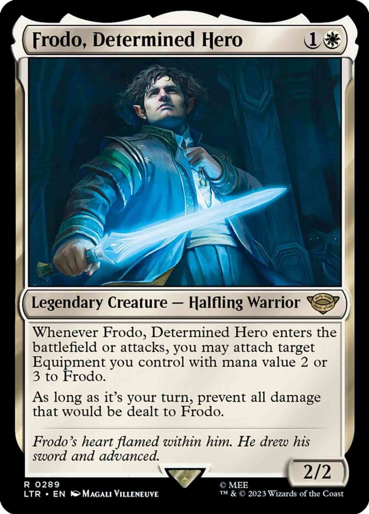 Frodo, Determined Hero magic card front