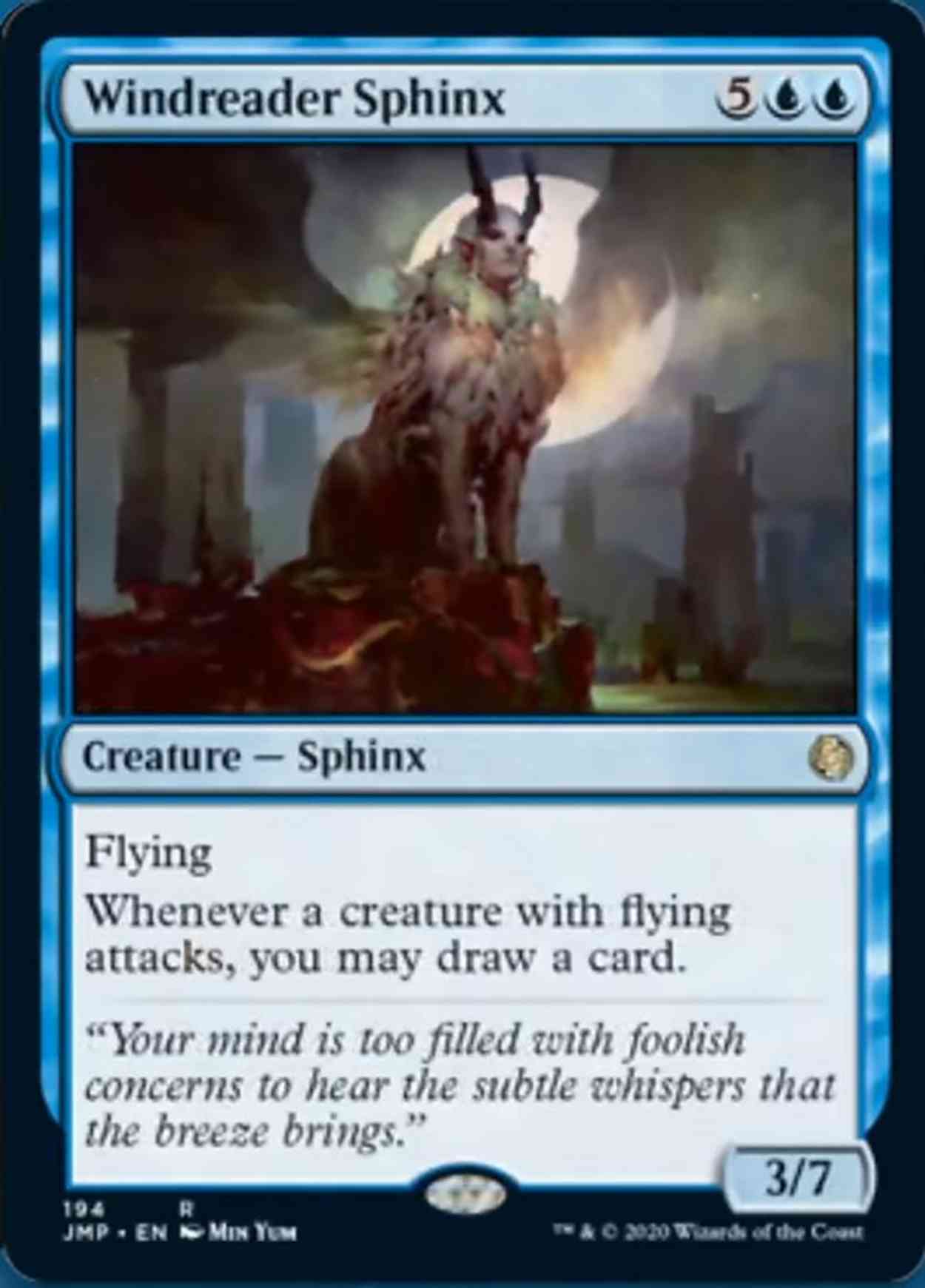 Windreader Sphinx magic card front