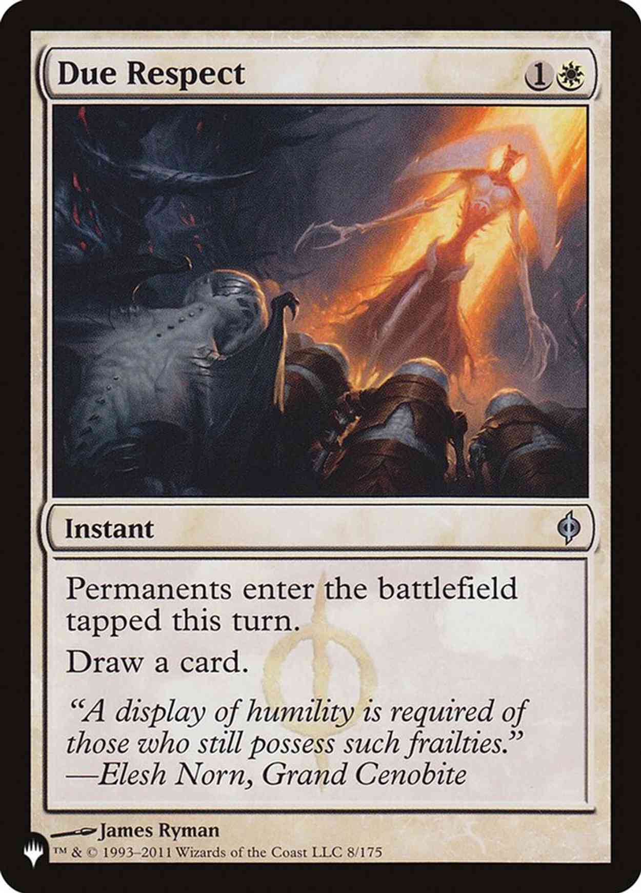 Due Respect magic card front