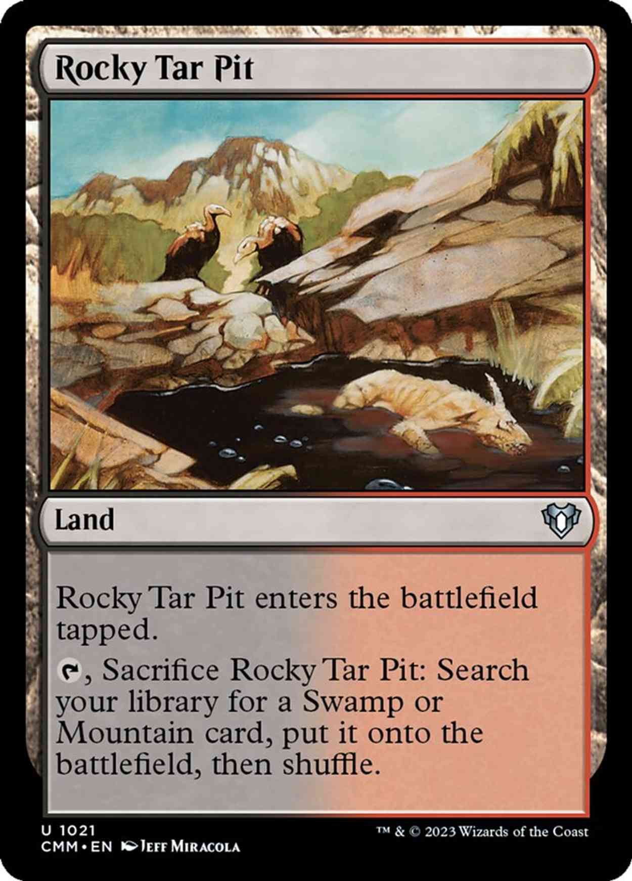 Rocky Tar Pit magic card front