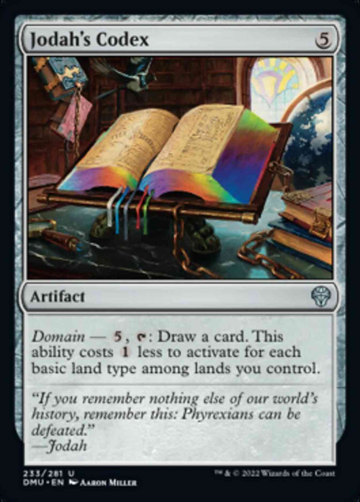 Jodah's Codex magic card front
