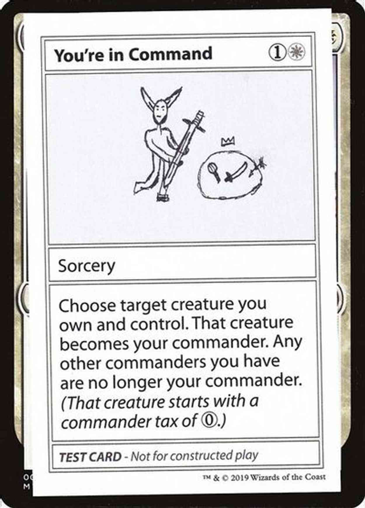 You're In Command (No PW Symbol) magic card front