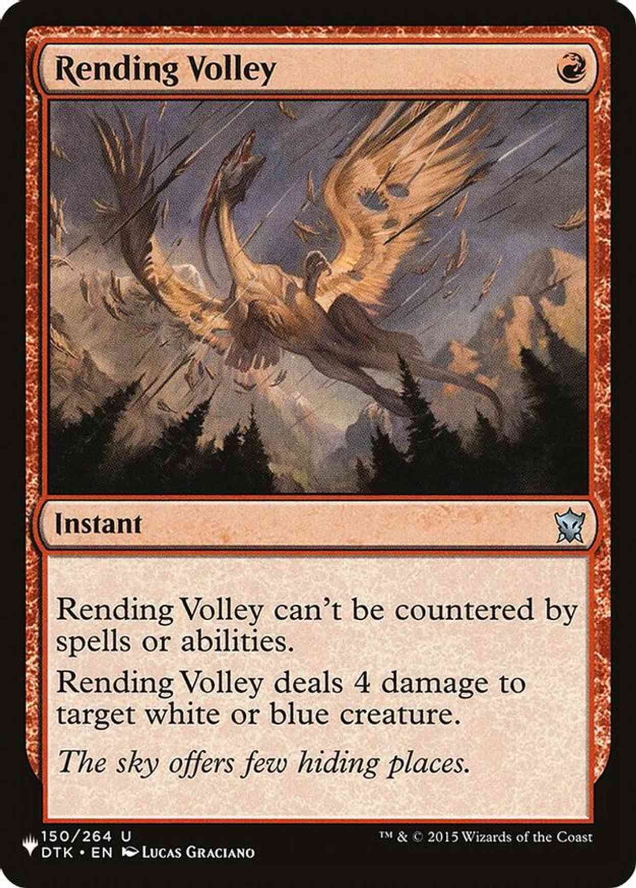 Rending Volley magic card front