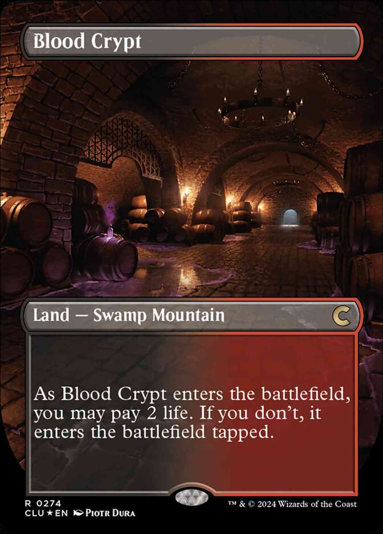 Blood Crypt (Borderless) magic card front