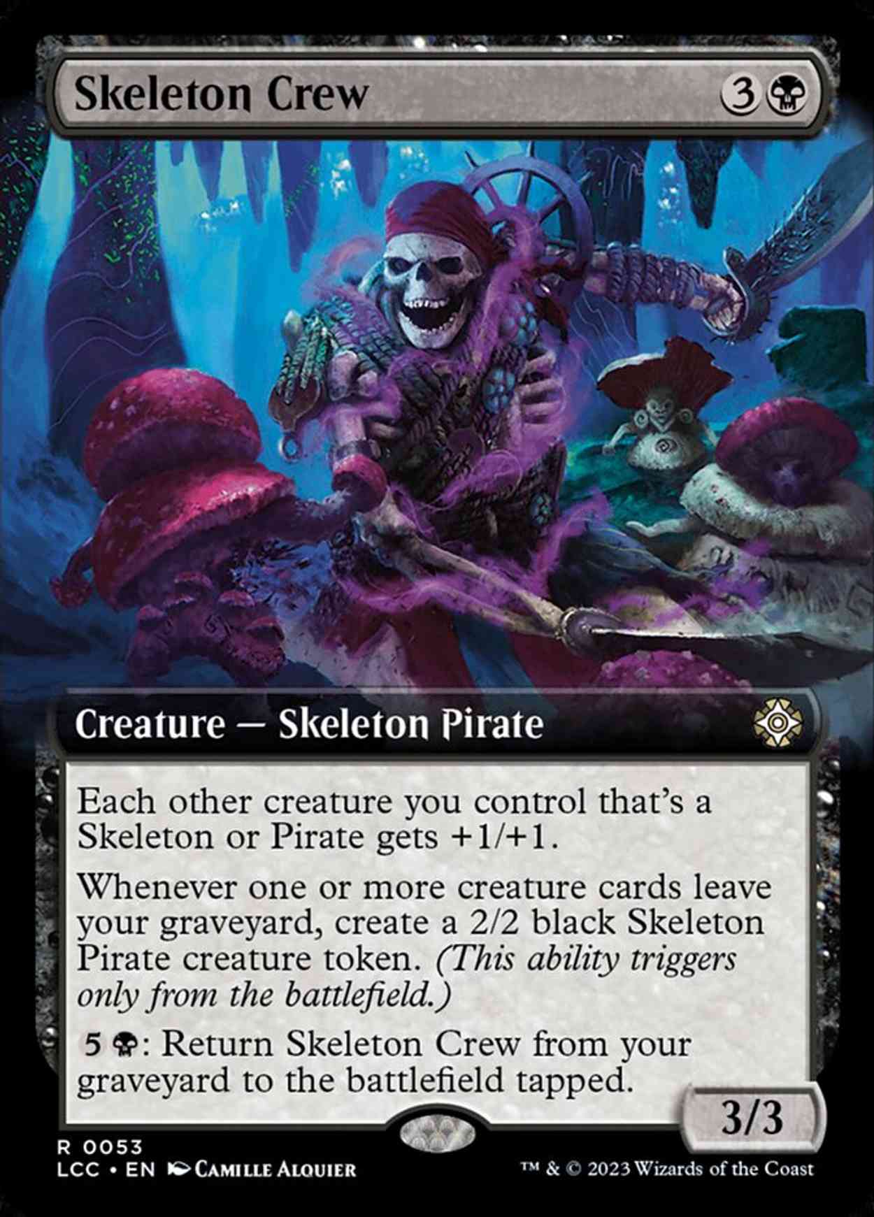 Skeleton Crew (Extended Art) magic card front