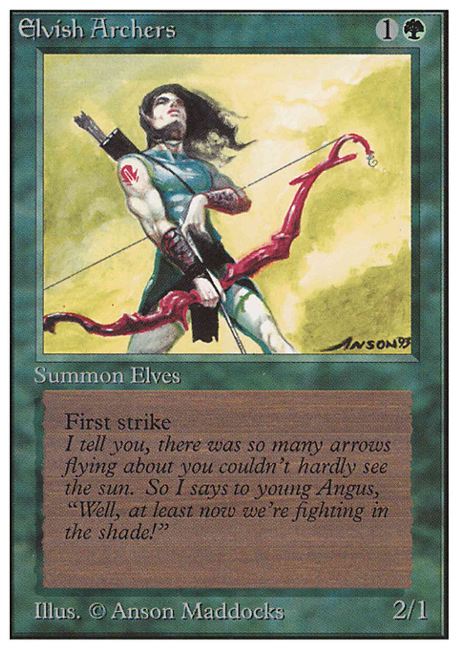 Elvish Archers Price Unlimited Edition MTG