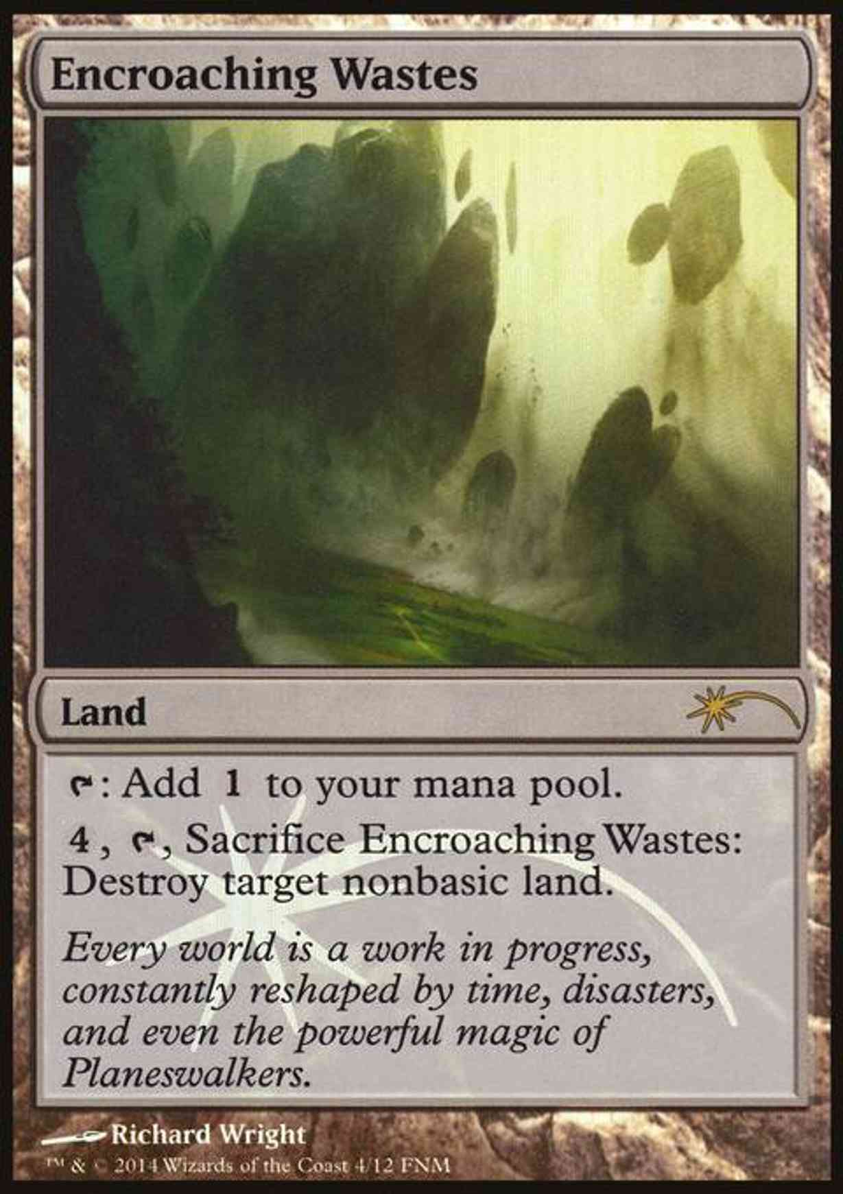 Encroaching Wastes magic card front