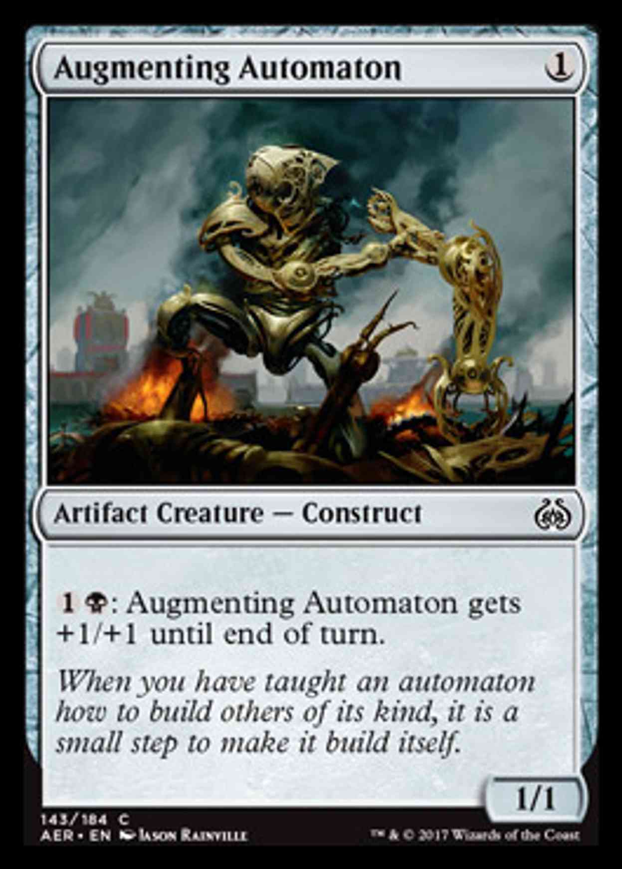Augmenting Automaton magic card front