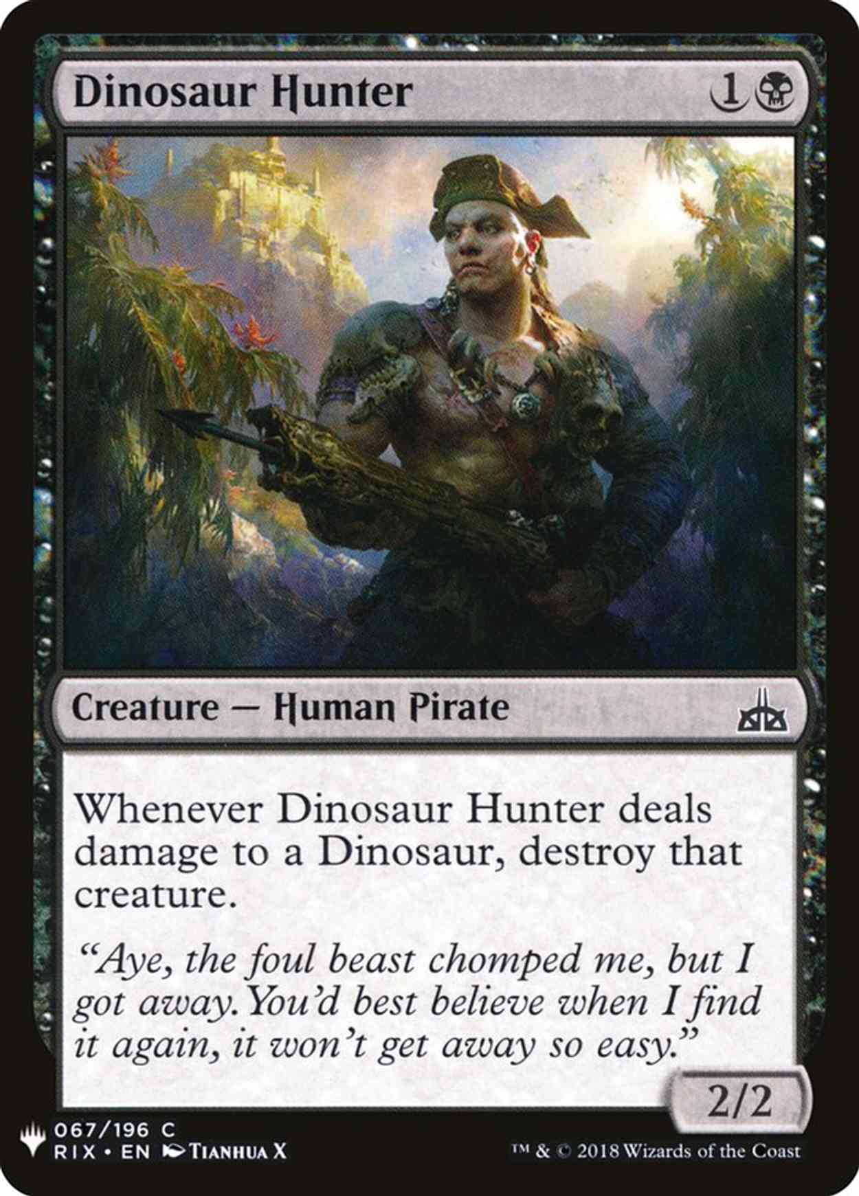 Dinosaur Hunter magic card front