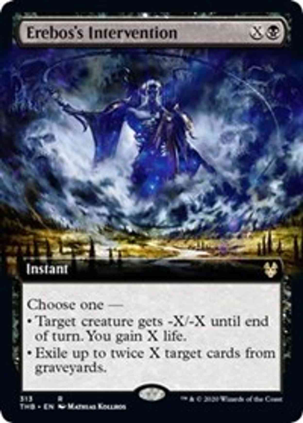 Erebos's Intervention (Extended Art) magic card front