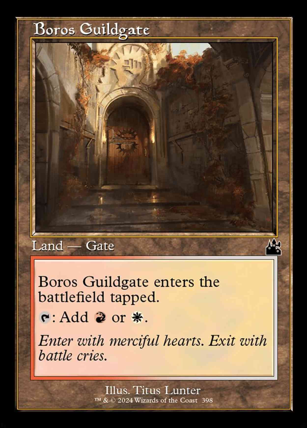Boros Guildgate (Retro Frame) magic card front