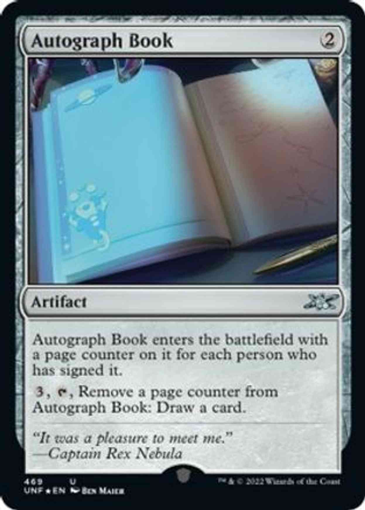 Autograph Book (Galaxy Foil) magic card front