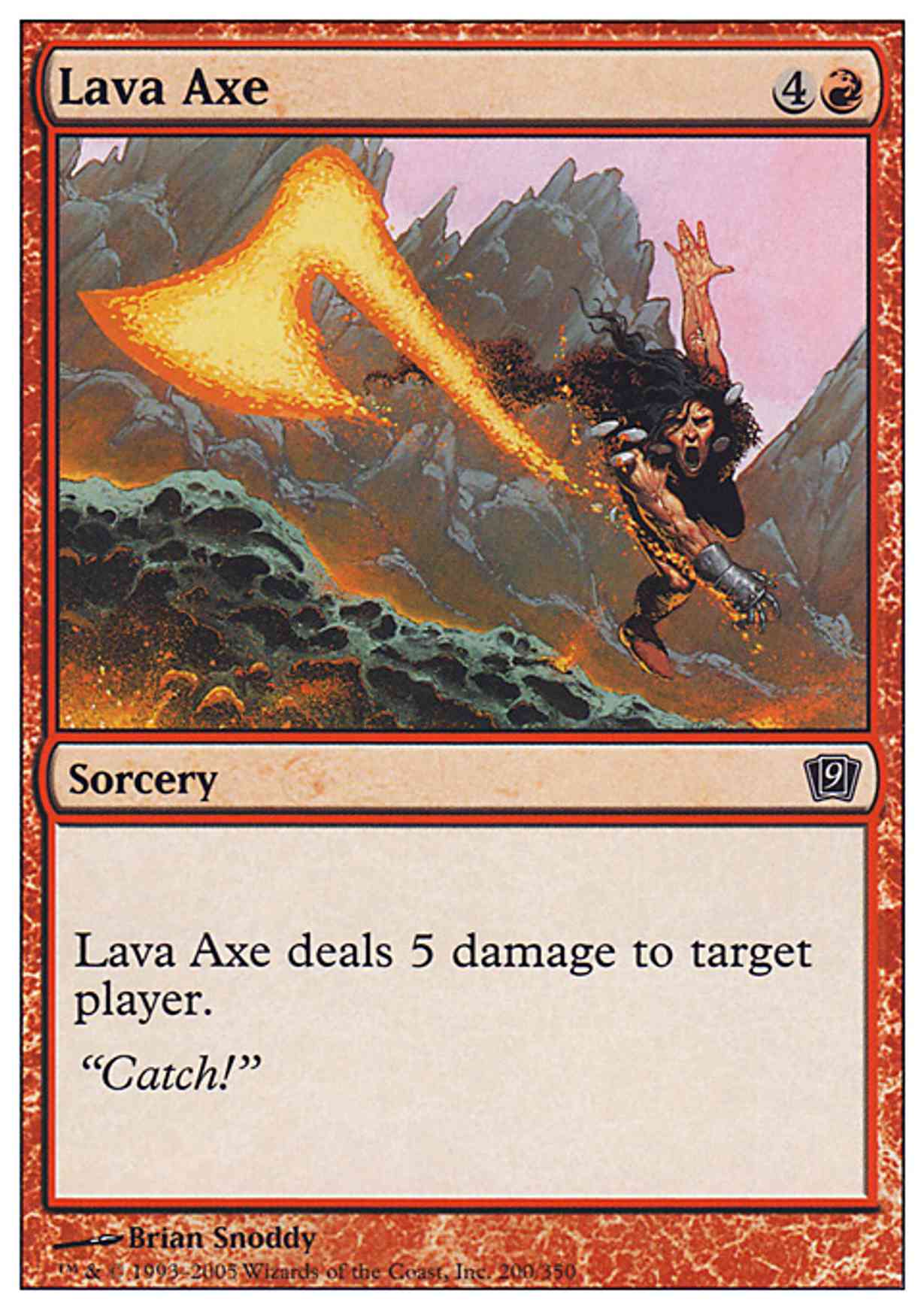 Lava Axe magic card front