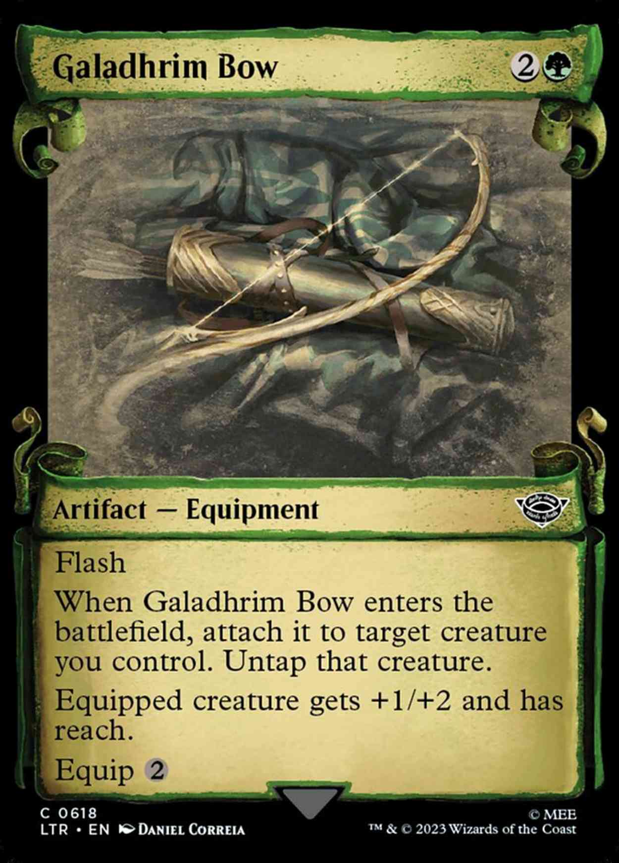 Galadhrim Bow (Showcase Scrolls) magic card front