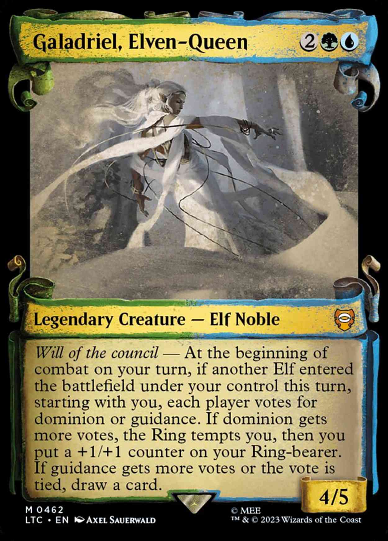 Galadriel, Elven-Queen (Showcase Scrolls) magic card front