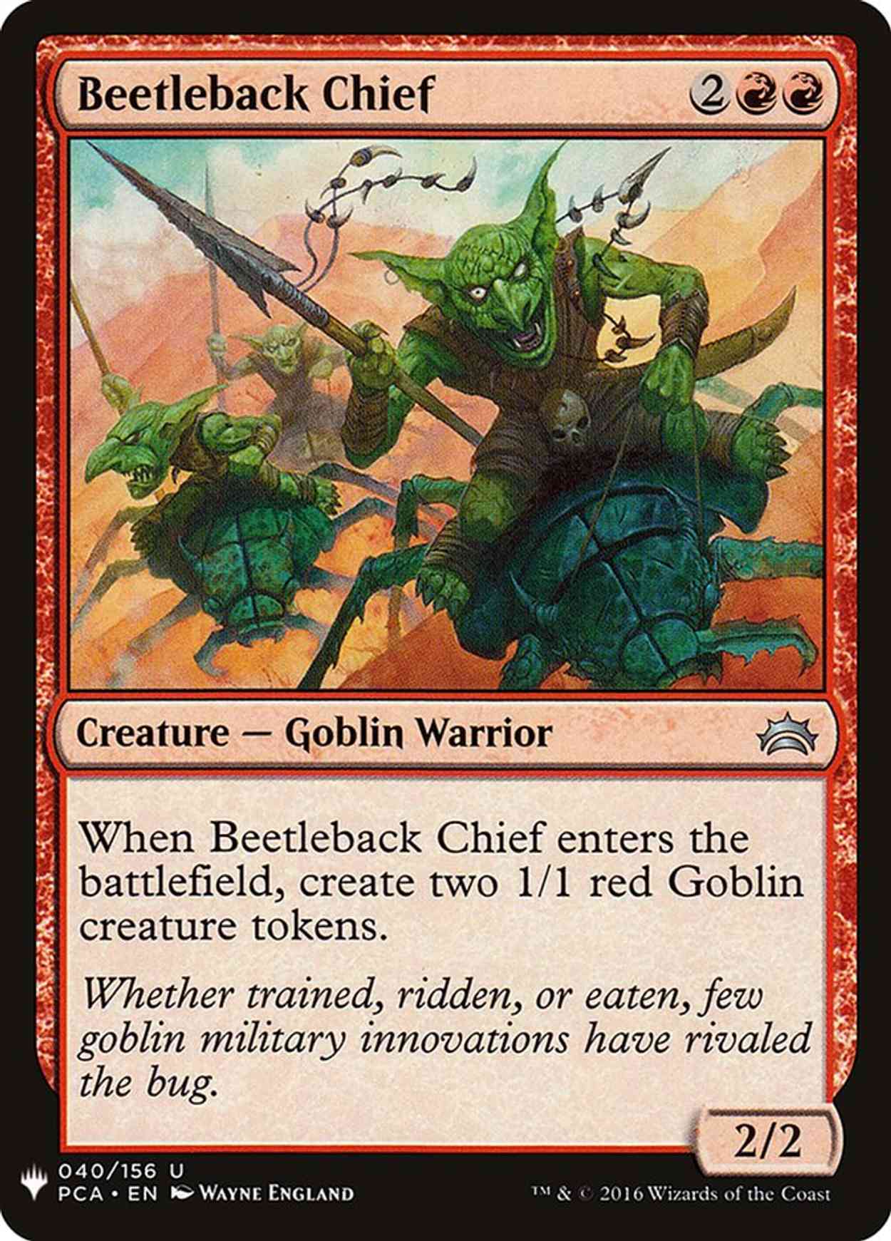 Beetleback Chief magic card front