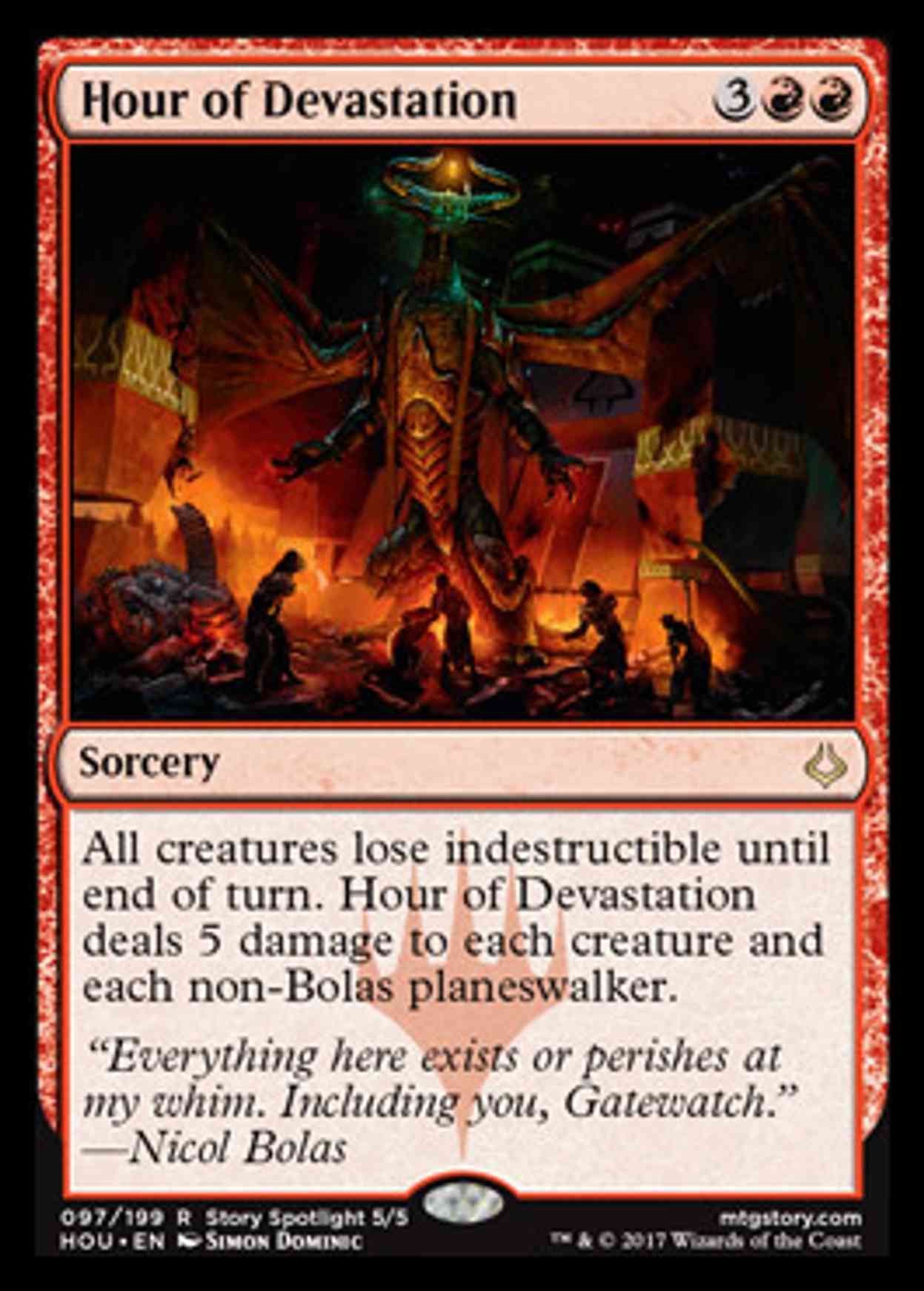 Hour of Devastation magic card front