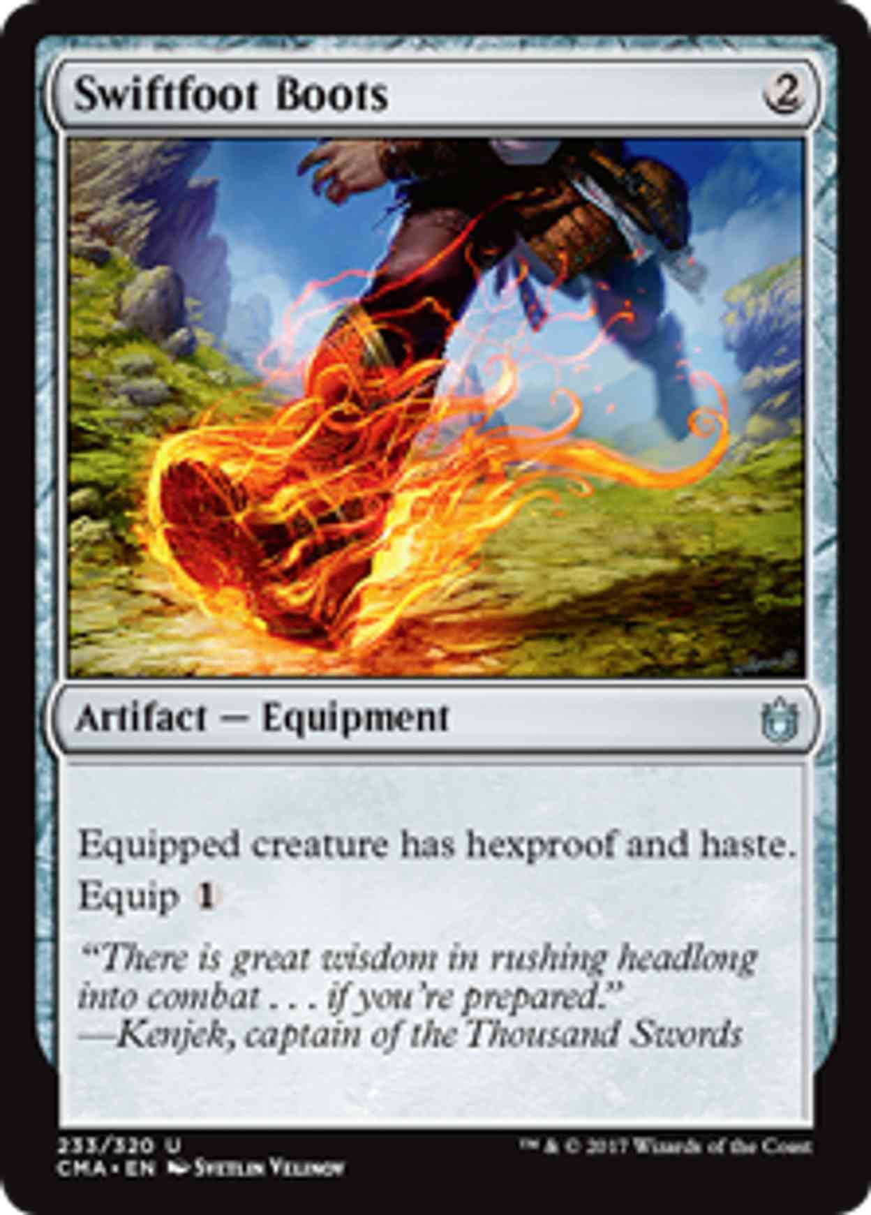 Swiftfoot Boots magic card front