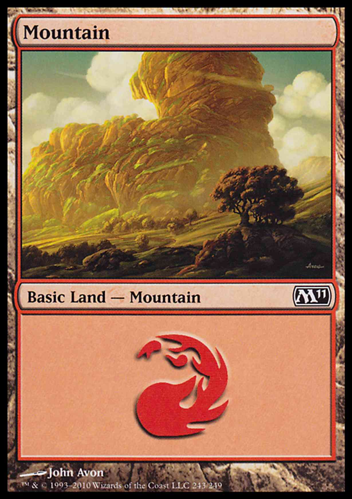 Mountain (243) magic card front