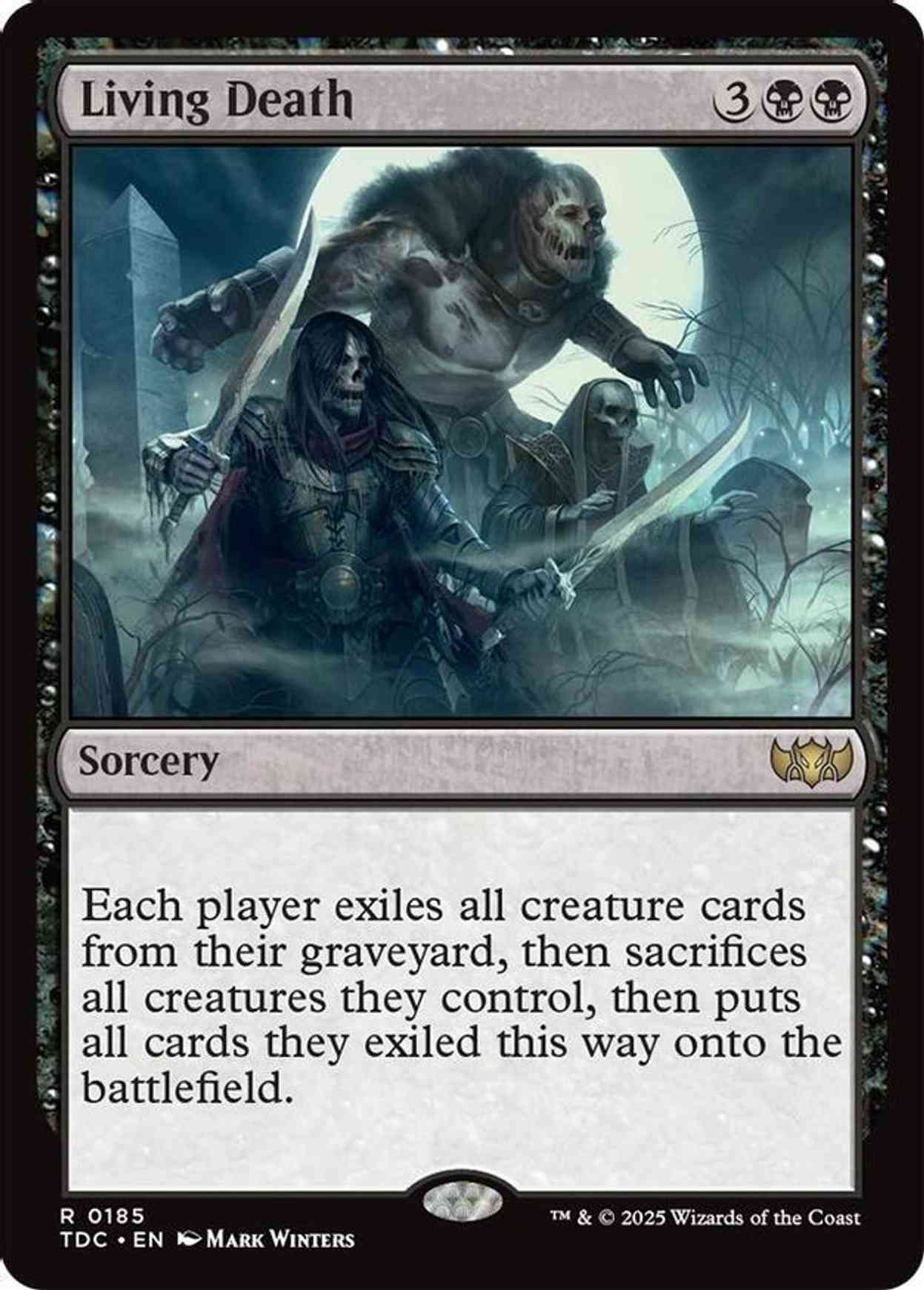 Living Death magic card front