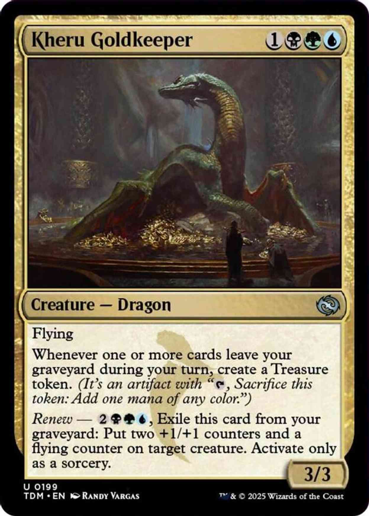 Kheru Goldkeeper magic card front