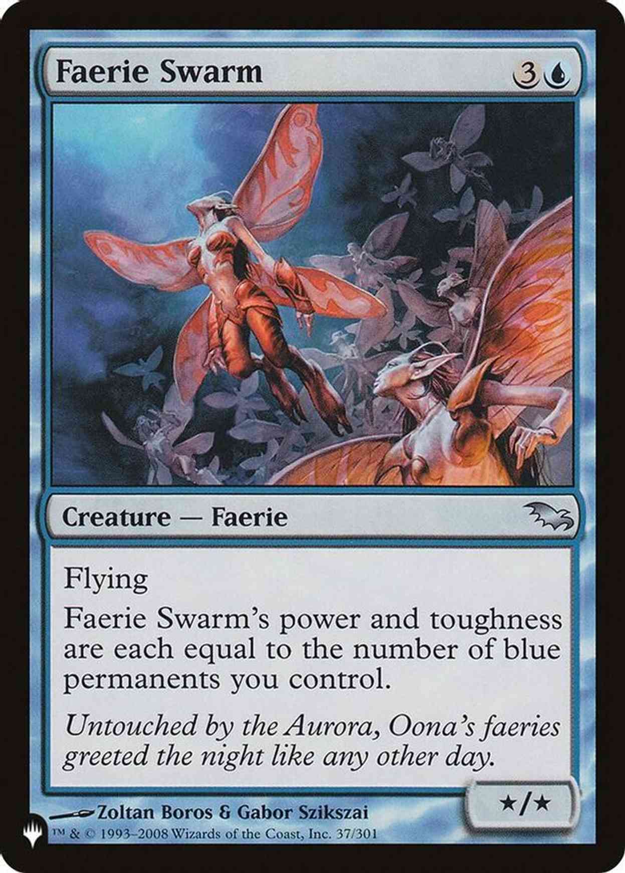 Faerie Swarm magic card front