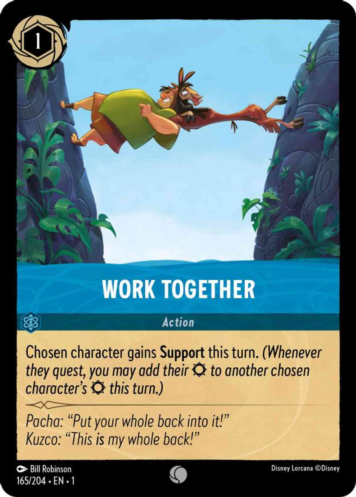 Work Together magic card front