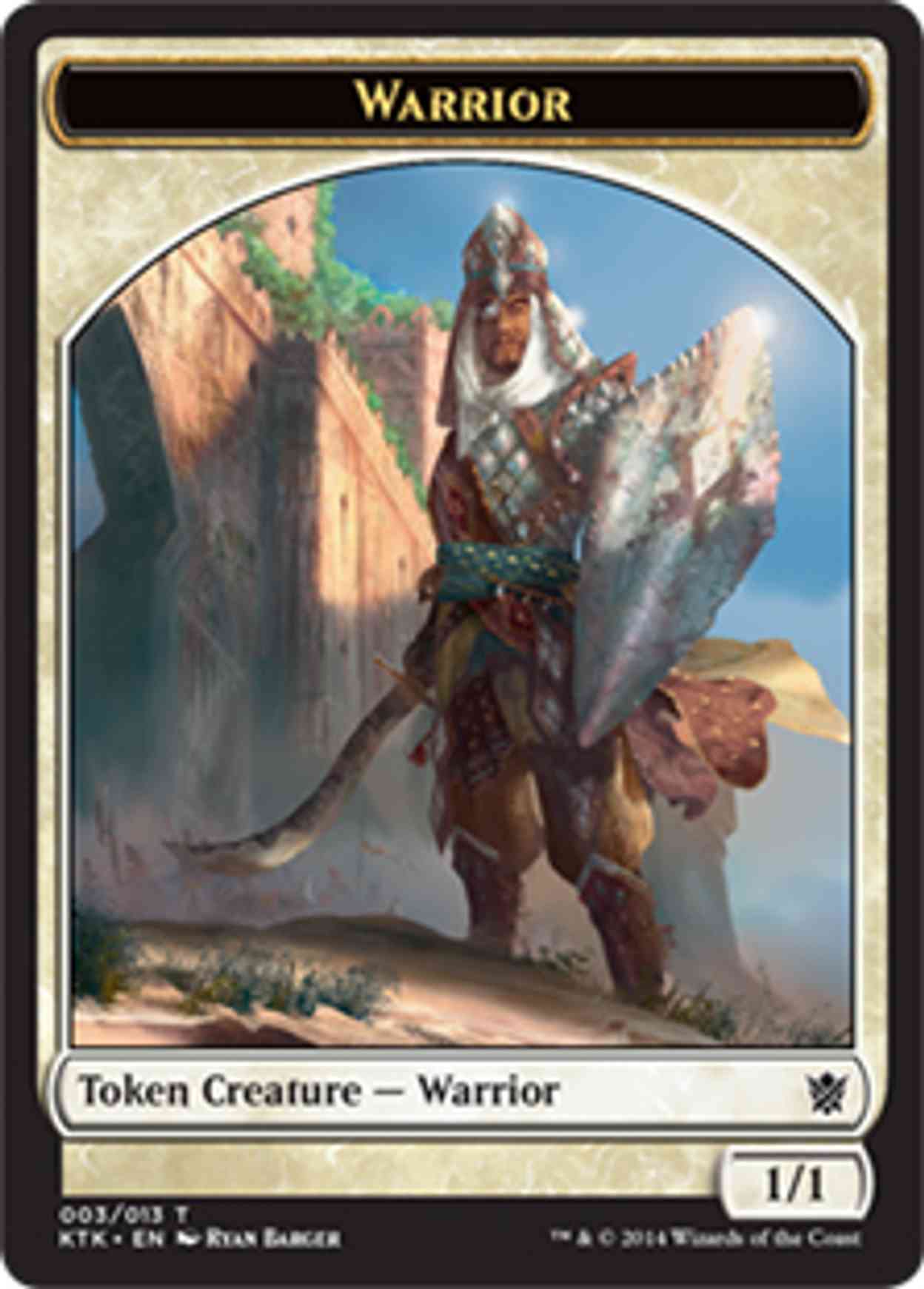 Warrior Token (Sword & Shield) magic card front