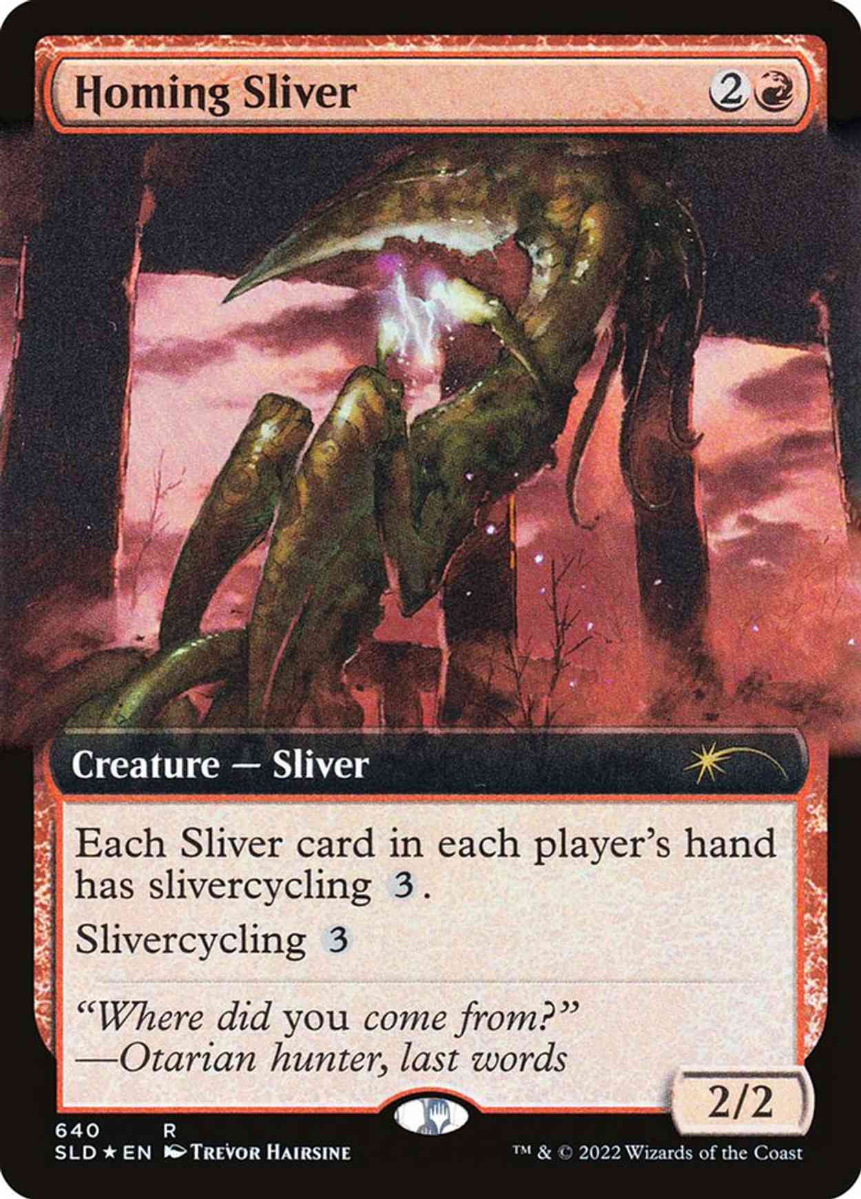 Homing Sliver (Extended Art) magic card front