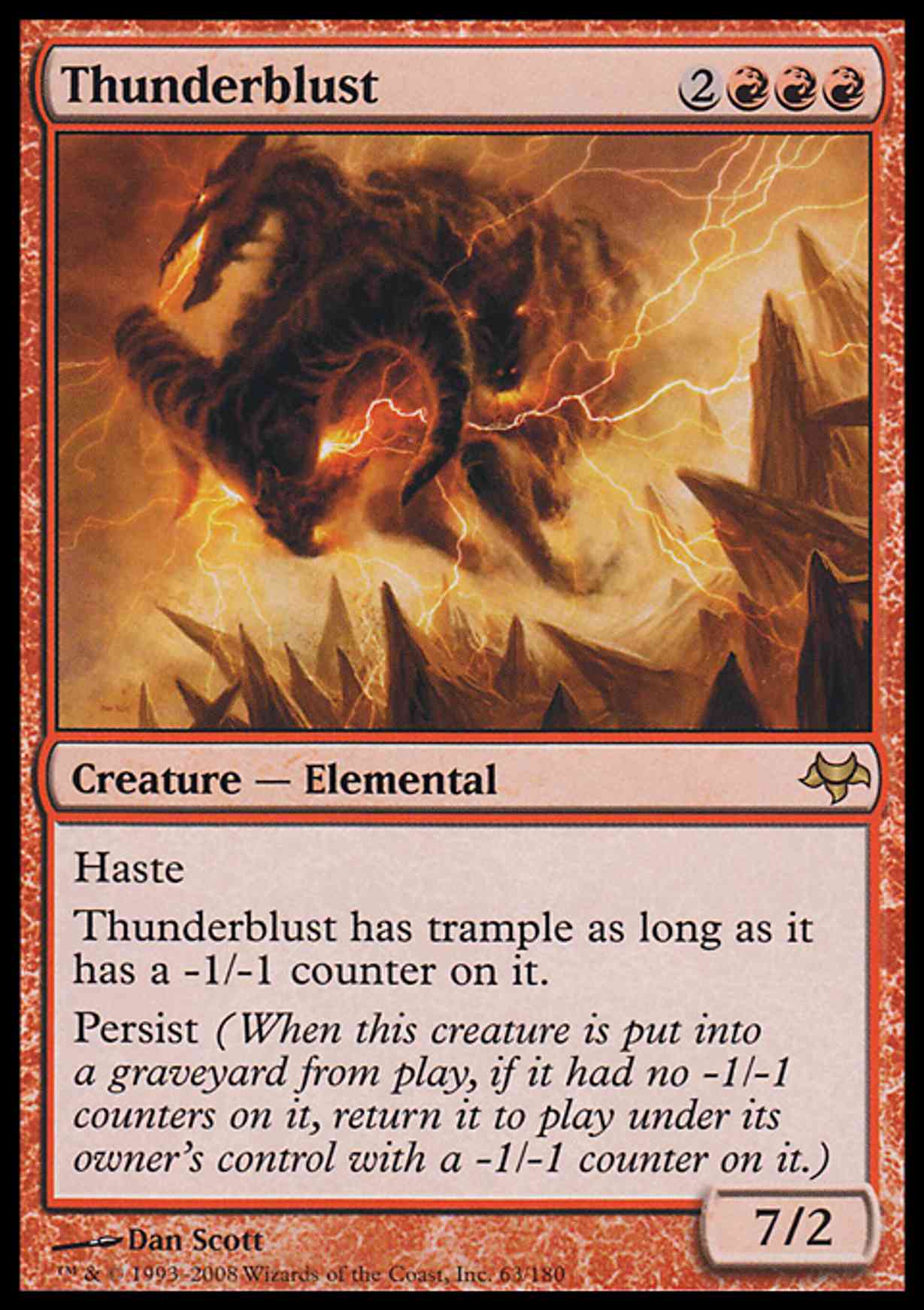 Thunderblust magic card front