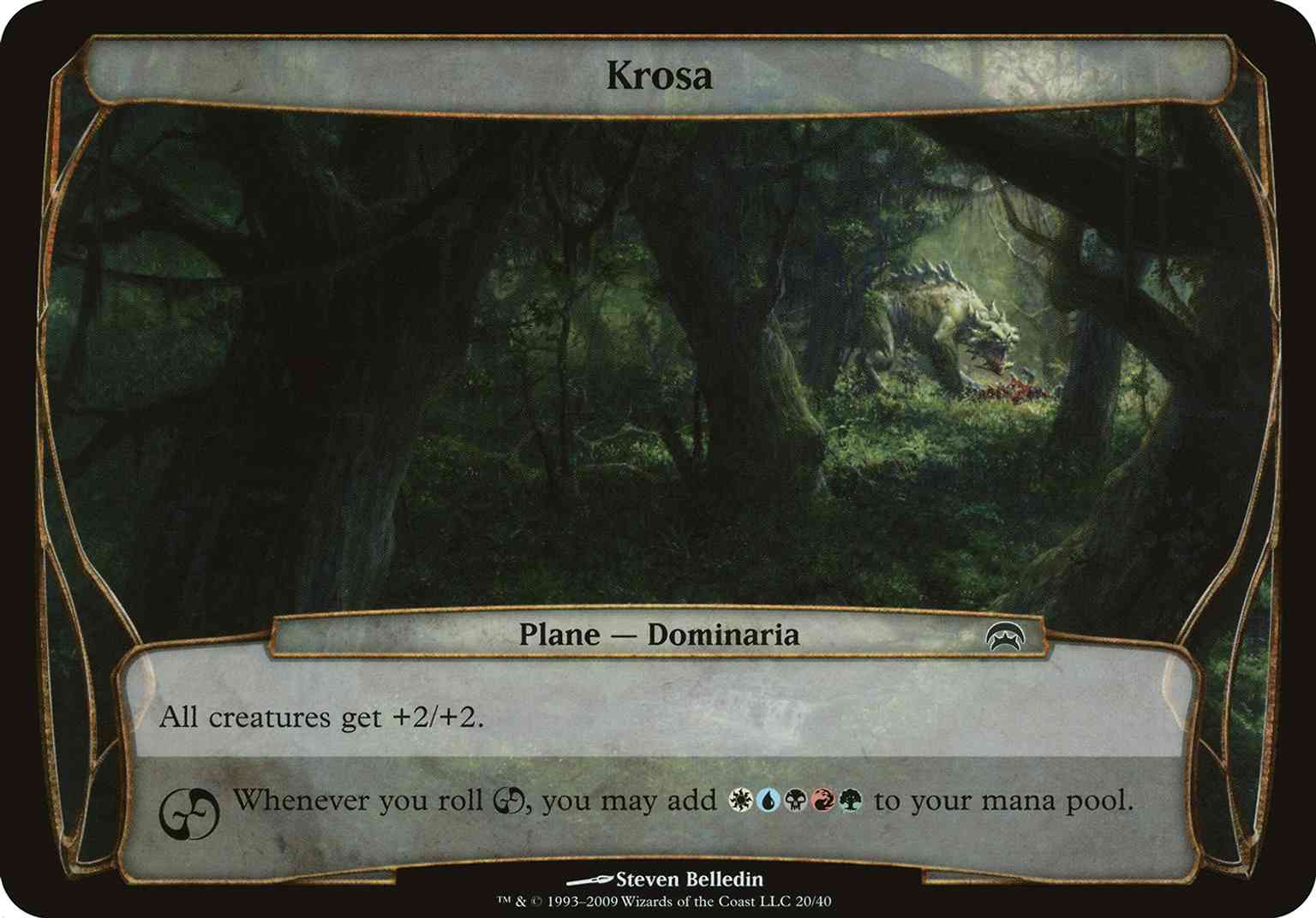 Krosa (Planechase) magic card front