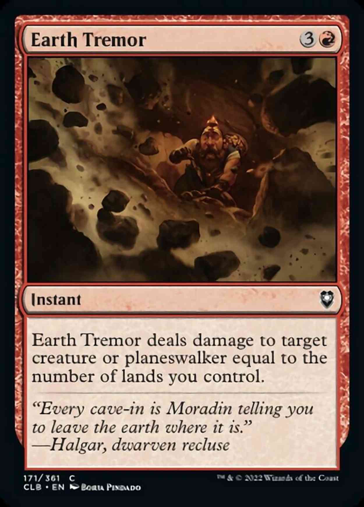 Earth Tremor magic card front