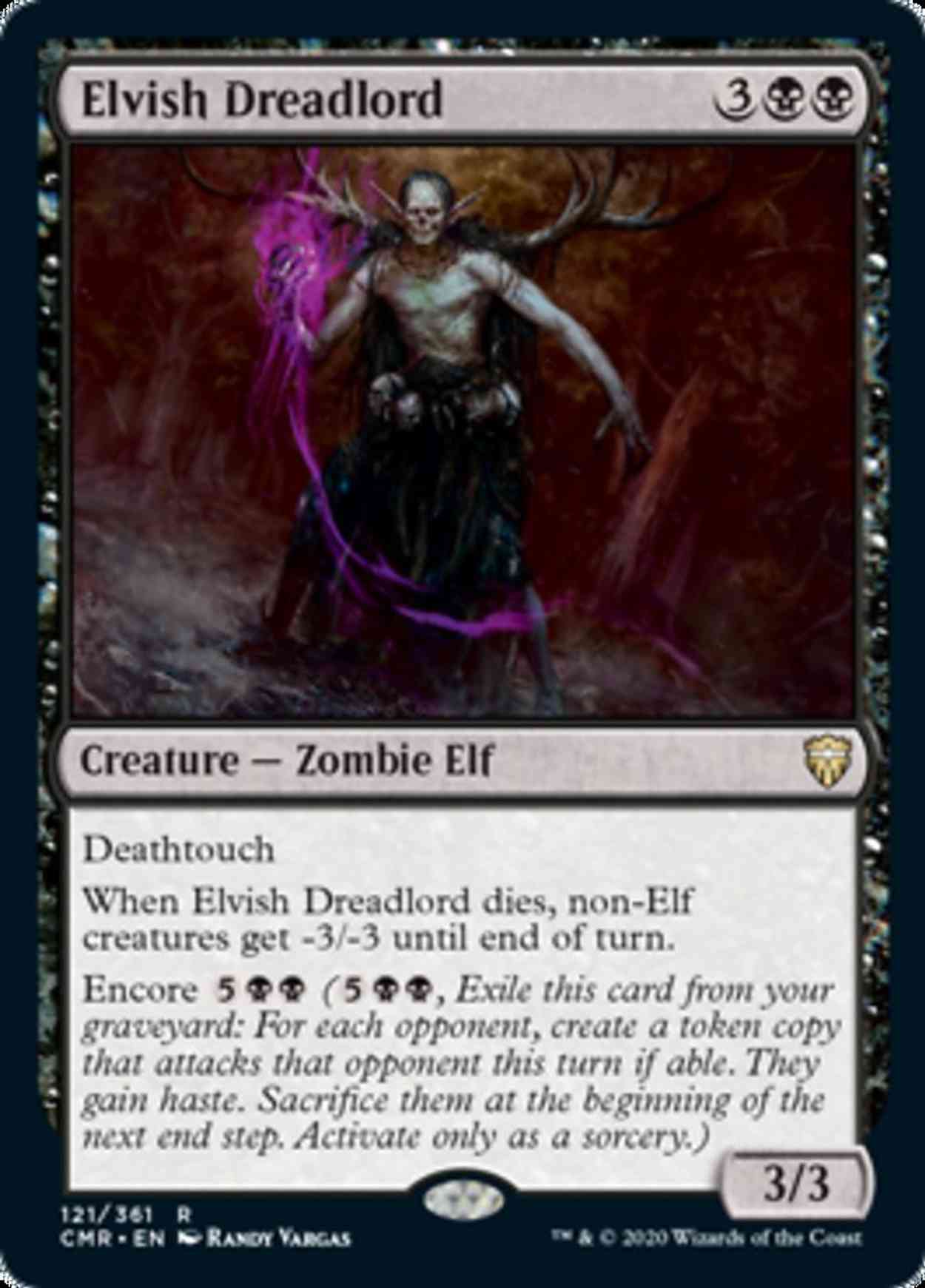 Elvish Dreadlord magic card front