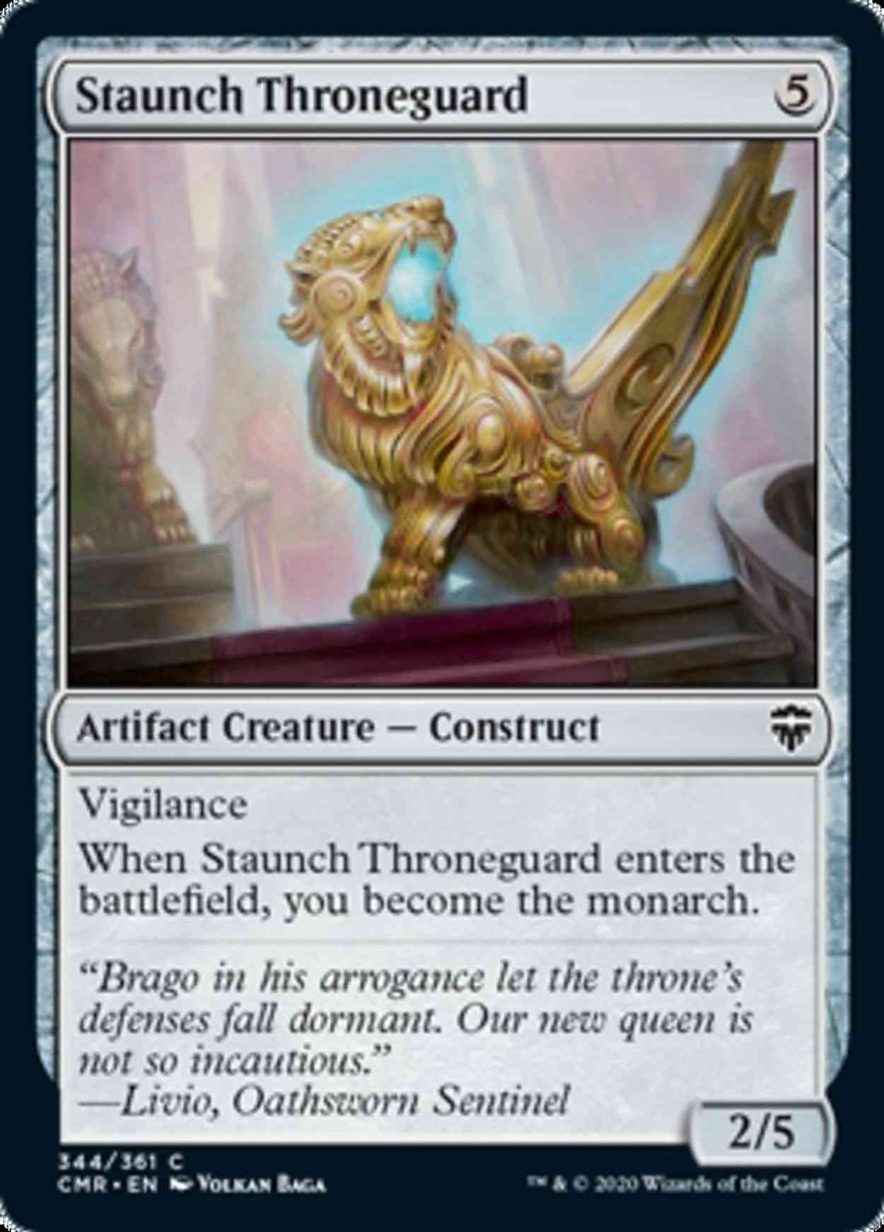 Staunch Throneguard magic card front